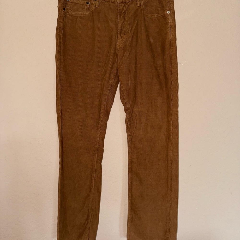 Bonobos Corduroy Pants Brown Straight Fit Leg 32/32